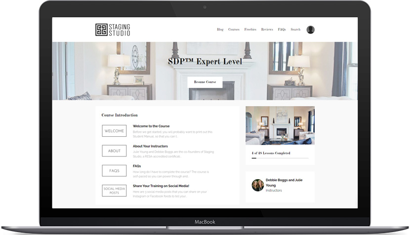 Staging Studio home staging course