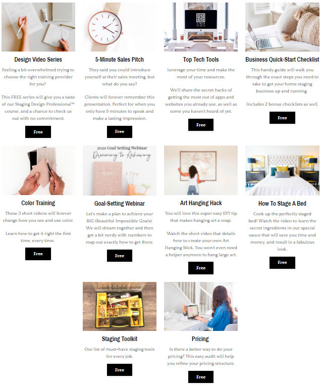 Staging Studio free resources